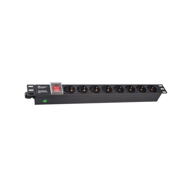 19 inch 1U 16A 8 ways european standard apc mining PDU for miner - Image 2