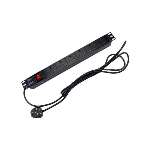 Factory Price  UK Type 1U 13a 6 Way Universal UK Power Distribution Units PDU - 图片 2