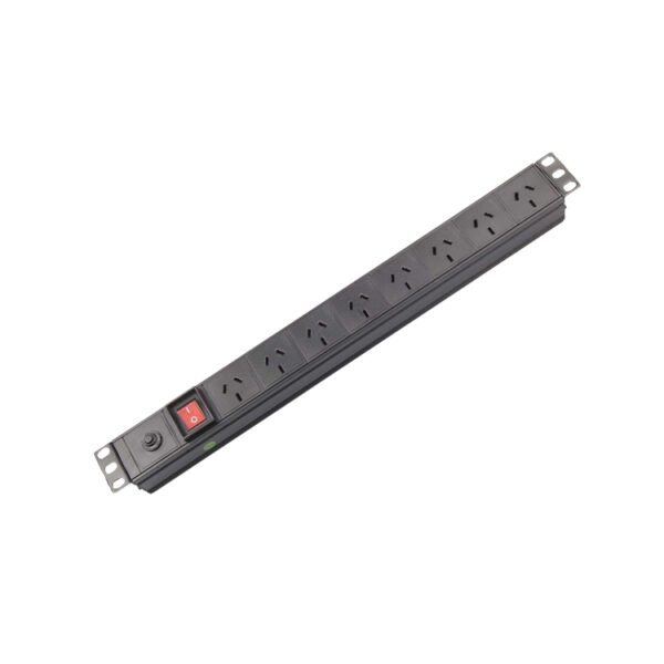 Australia 19inch 1U 10A 220V 8 Ways Air Switch Network PDU for Cabinet